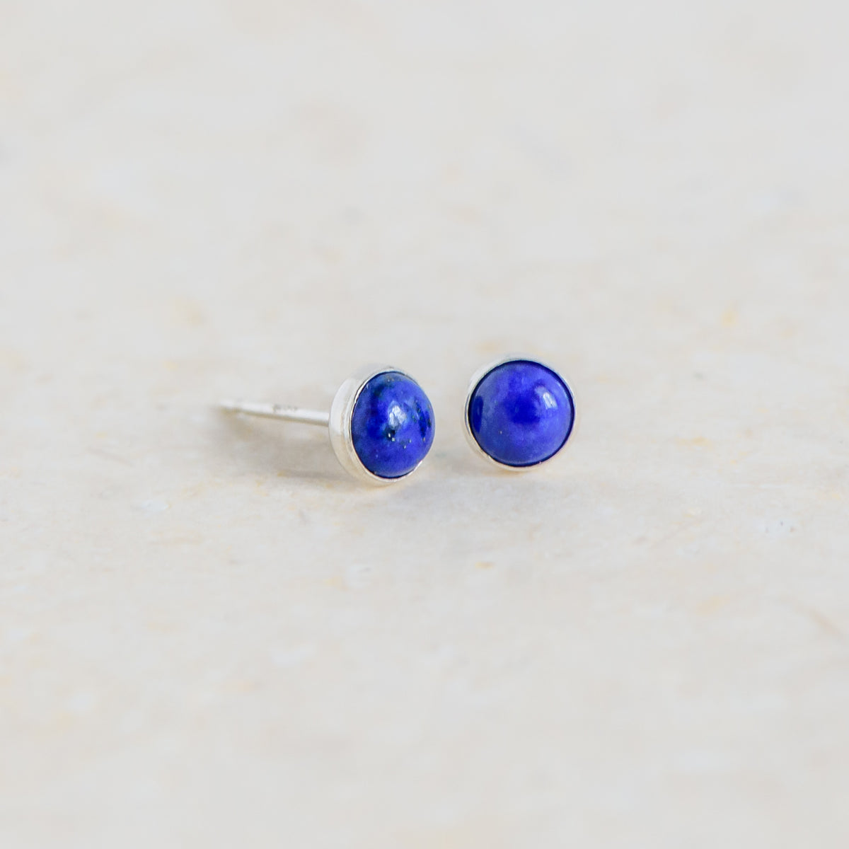 Lapis Lazuli 5mm Studs Earrings