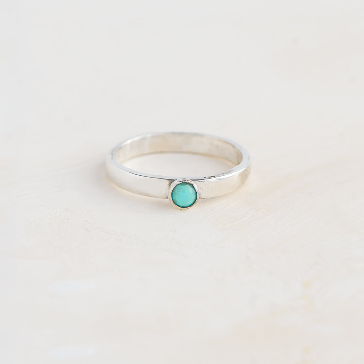 Turquoise Stacking Ring 4mm