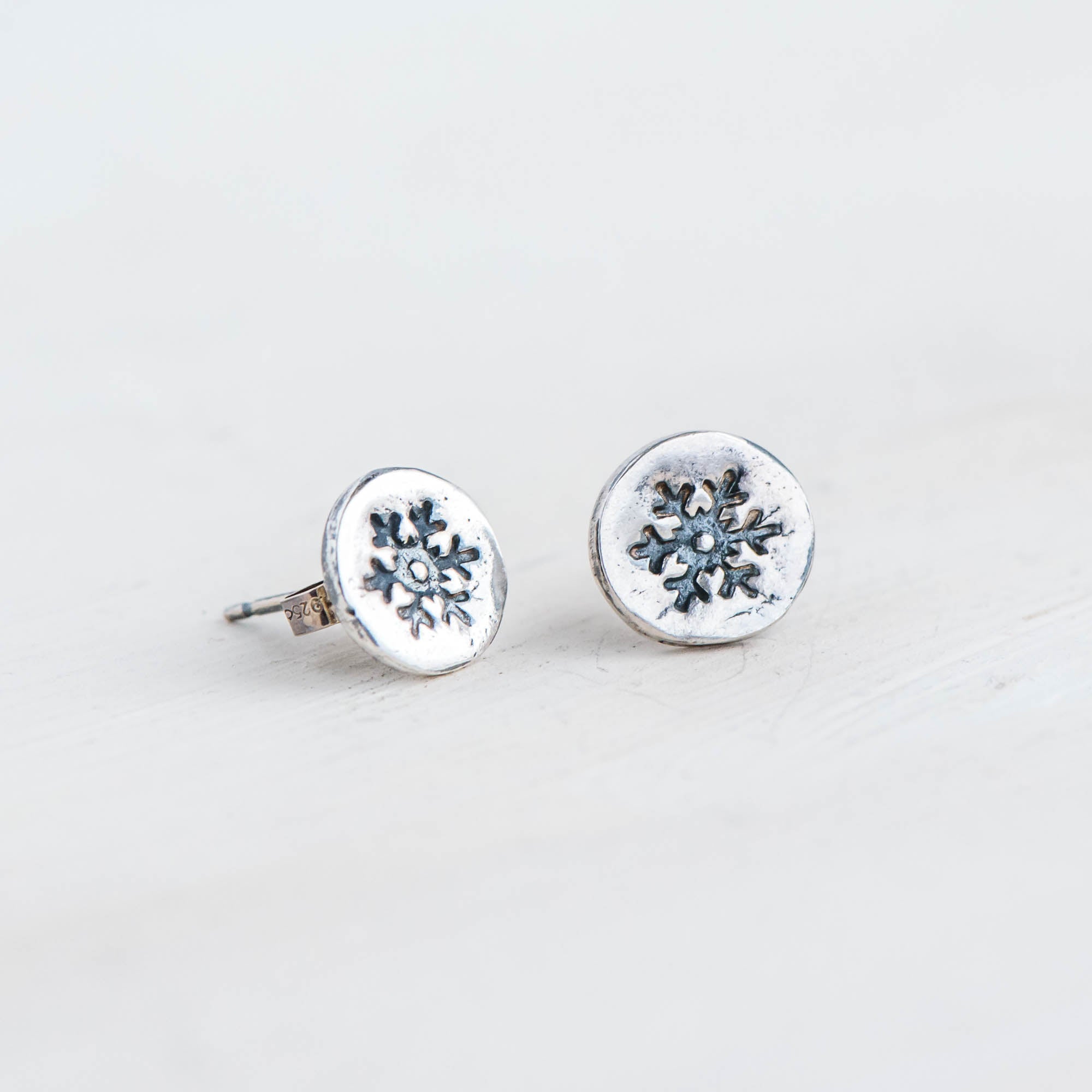 Laura Studs in Clear CZ Silver