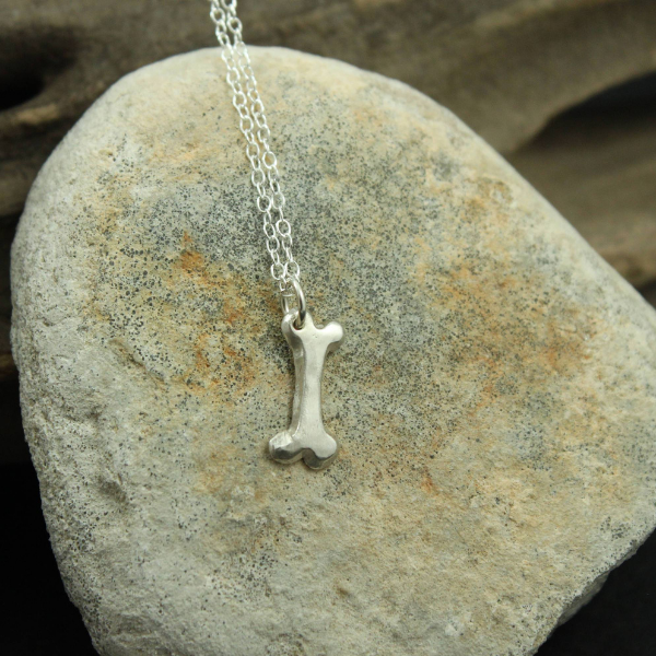 Sterling Silver Dog Bone Pendant